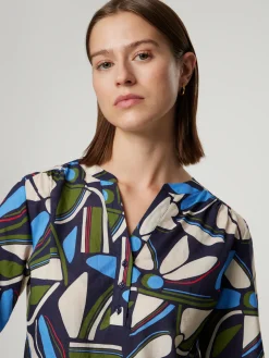 Bluse mit Allover-Print