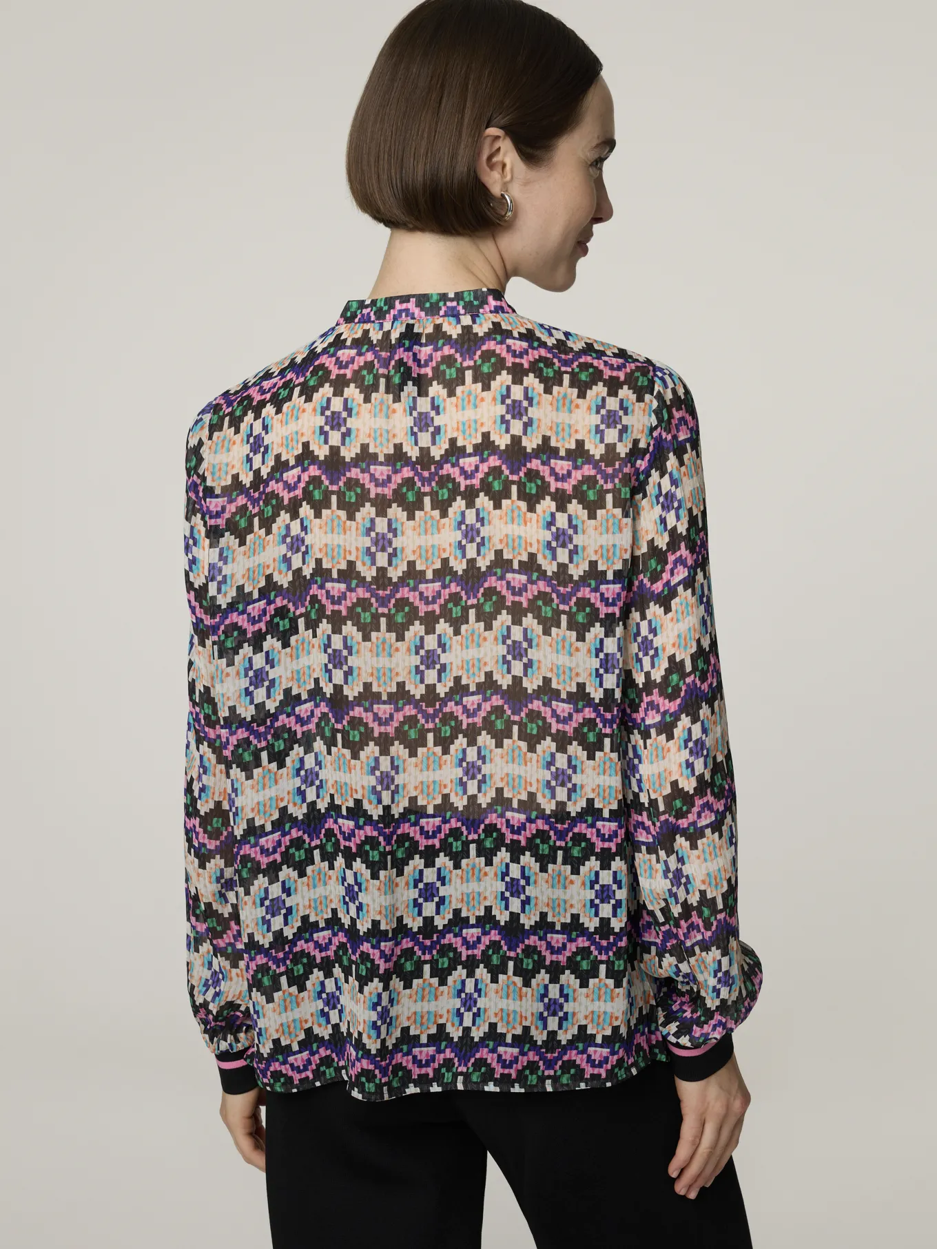 Bluse mit Allover-Print