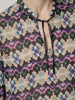 Bluse mit Allover-Print