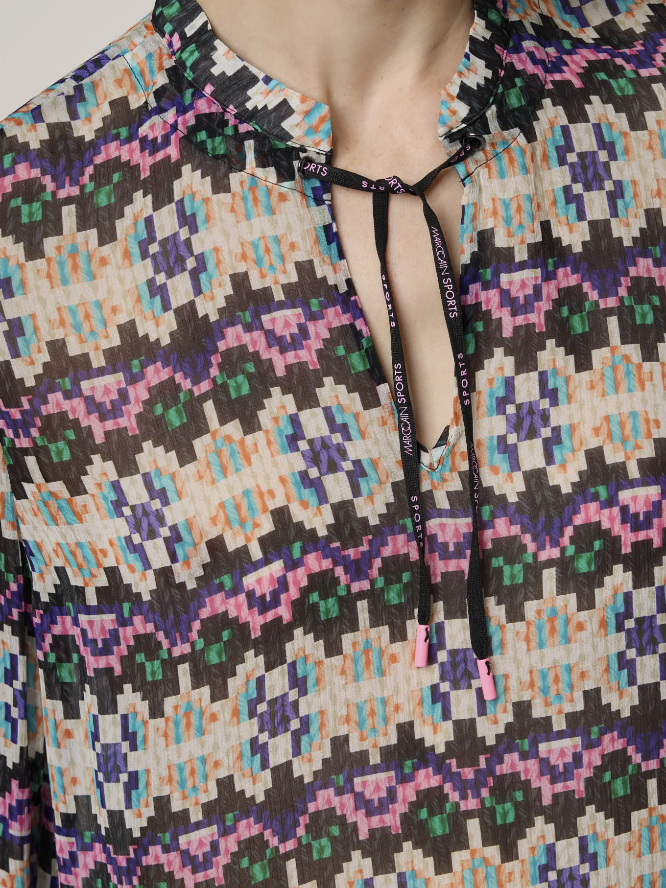 Bluse mit Allover-Print