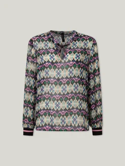 Bluse mit Allover-Print