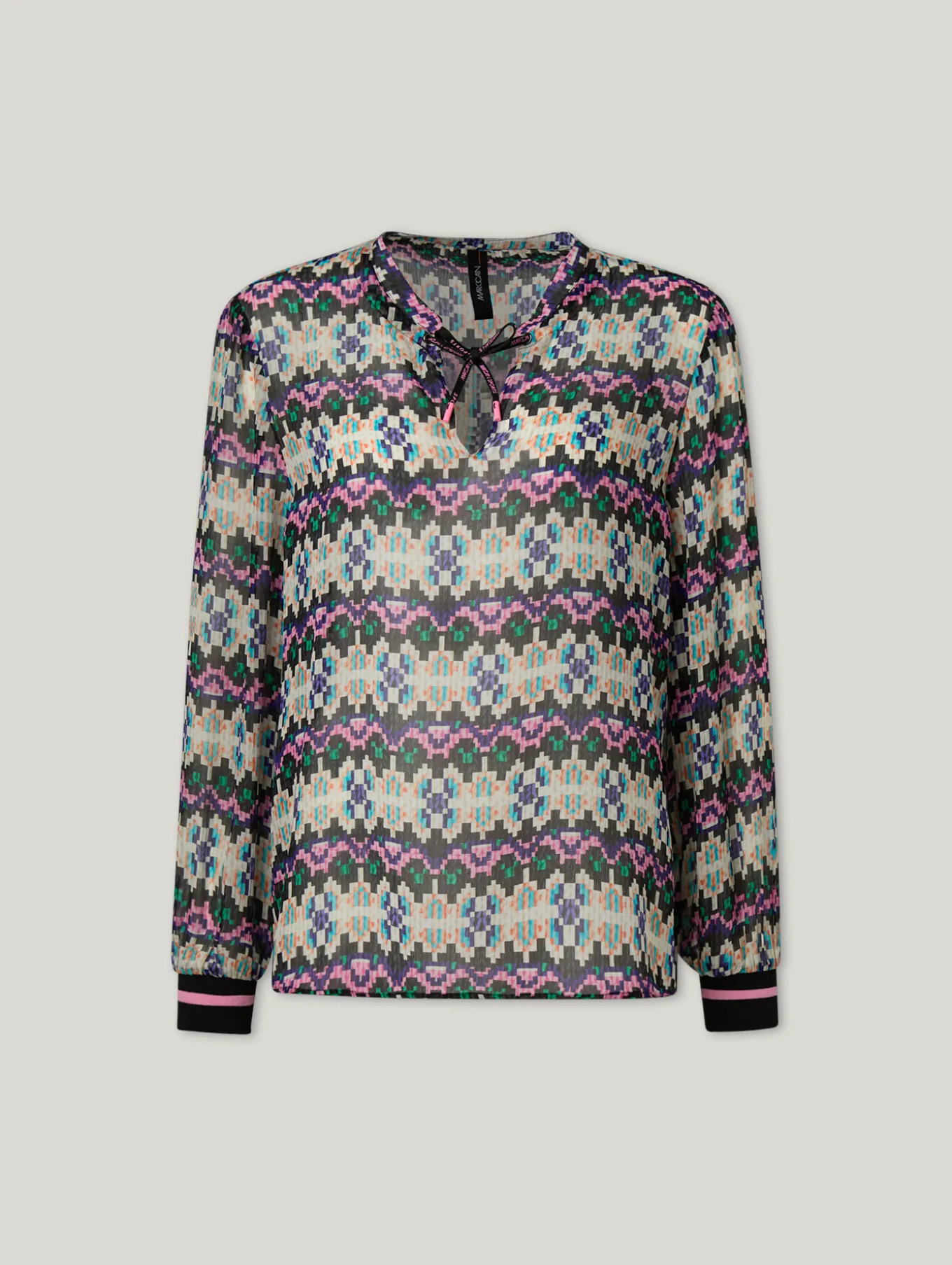 Bluse mit Allover-Print