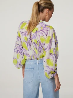 Bluse mit Allover-Print