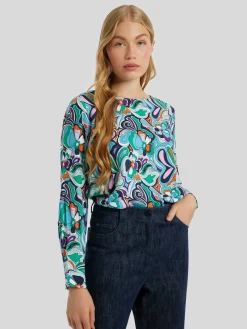 Bluse mit Allover-Print