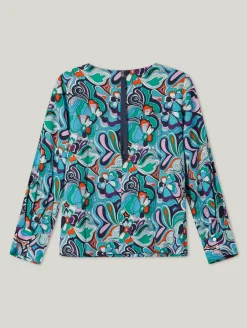 Bluse mit Allover-Print