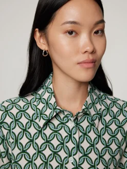 Bluse mit Allover-Print