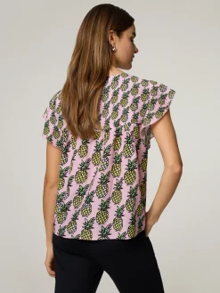 Bluse mit Allover-Print