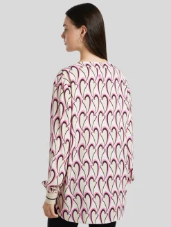 Bluse mit Allover-Print