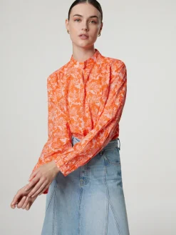 Bluse mit Allover-Print