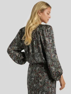 Bluse mit Allover-Print