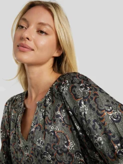 Bluse mit Allover-Print