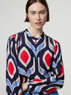 Bluse mit Allover-Print