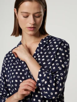 Bluse mit Allover-Print