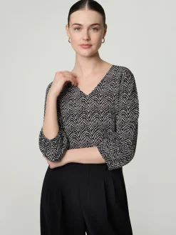 Bluse mit Animal-Print