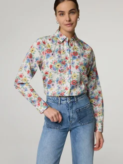 Bluse mit Blumenprint