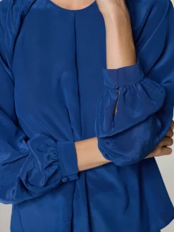 Bluse mit Faltendetails