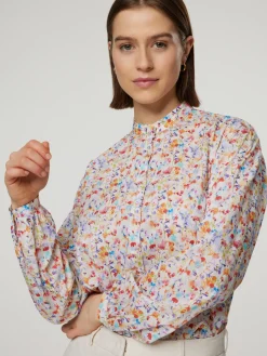 Bluse mit floralem Print ROSE