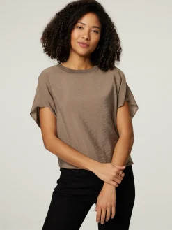 Bluse mit Knitteroptik