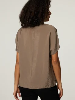 Bluse mit Knitteroptik