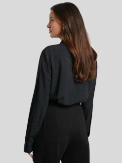 Bluse mit Logo-Print