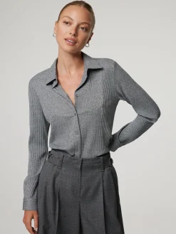 Bluse mit Lurex DOCENTE