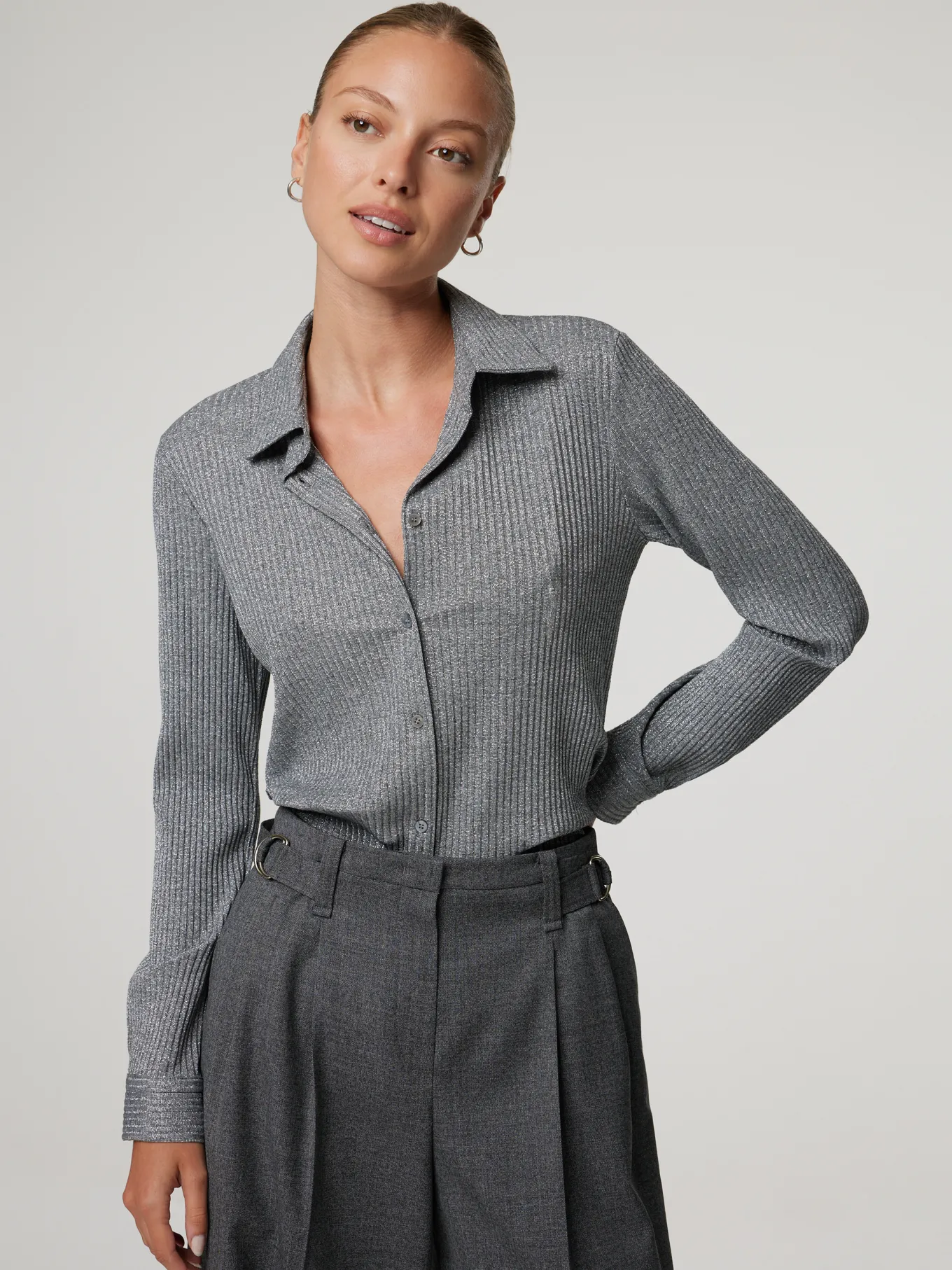 Bluse mit Lurex DOCENTE