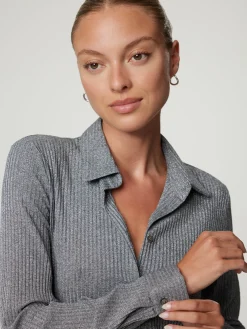 Bluse mit Lurex DOCENTE