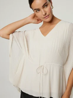 Bluse mit Plissée