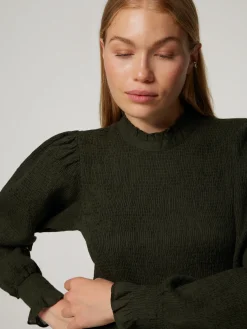 Bluse mit Puffärmeln