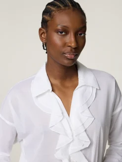 Bluse mit Rüschen