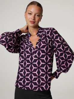 Bluse mit Rüschen LAHSEN