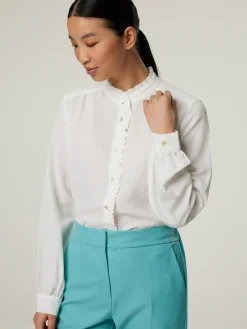 Bluse mit Rüschen PAPERO