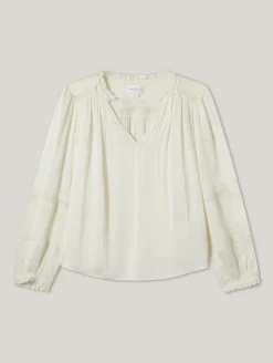 Bluse mit Spitzen-Einsätze