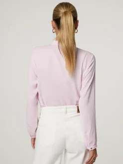 Bluse mit Stehkragen