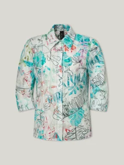 Bluse mit Stickereien