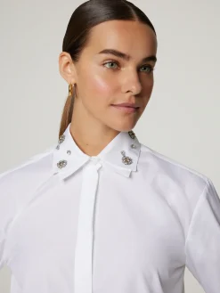 Bluse mit Strasssteinen XYLA