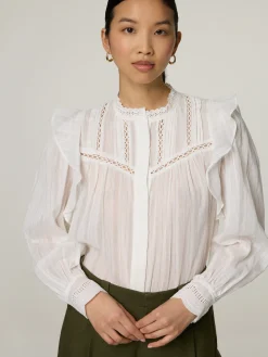 Bluse mit Volants DACHBODEN