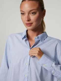 Blusenhemd mit Mikro-Print