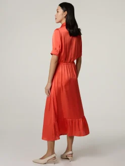 Blusenkleid aus Satin