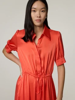 Blusenkleid aus Satin