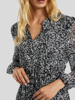 Blusenkleid mit Allover-Print