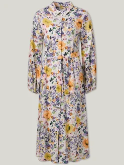 Blusenkleid mit Leinen