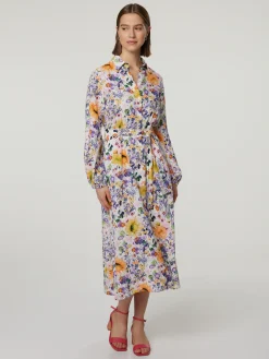 Blusenkleid mit Leinen