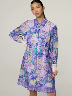 Blusenkleid mit Seide