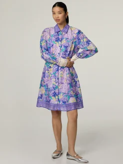 Blusenkleid mit Seide