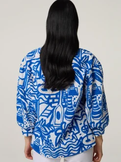 Blusenshirt aus Baumwolle