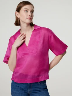 Blusenshirt aus Ramie BRONZO