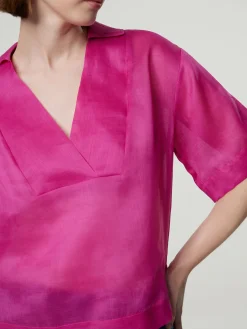 Blusenshirt aus Ramie BRONZO