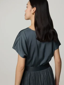 Blusenshirt aus Satin