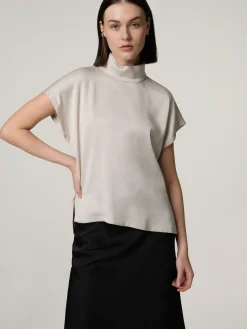 Blusenshirt aus Satin ALARIA